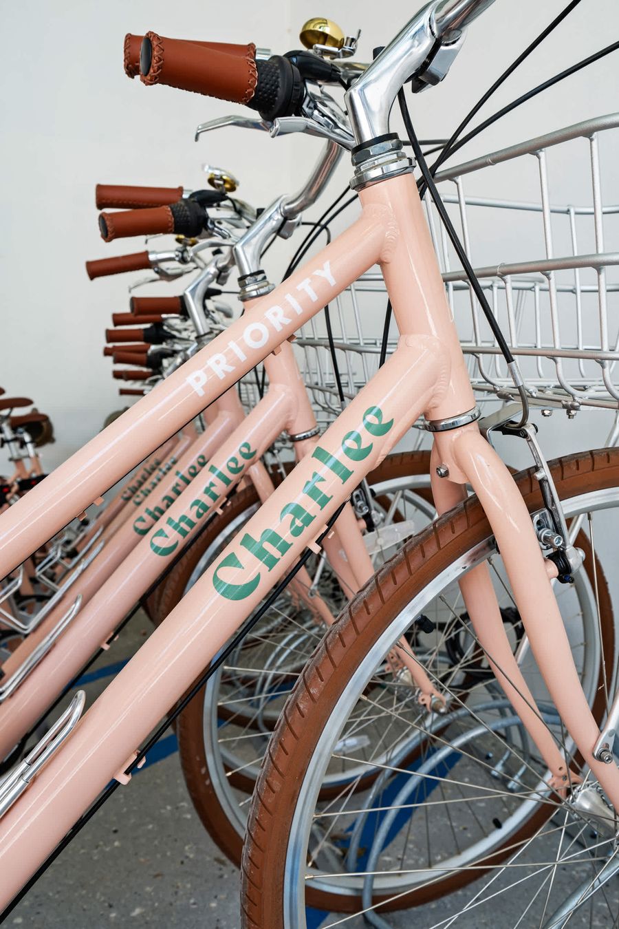 There are communal bikes on site for your group to use :)