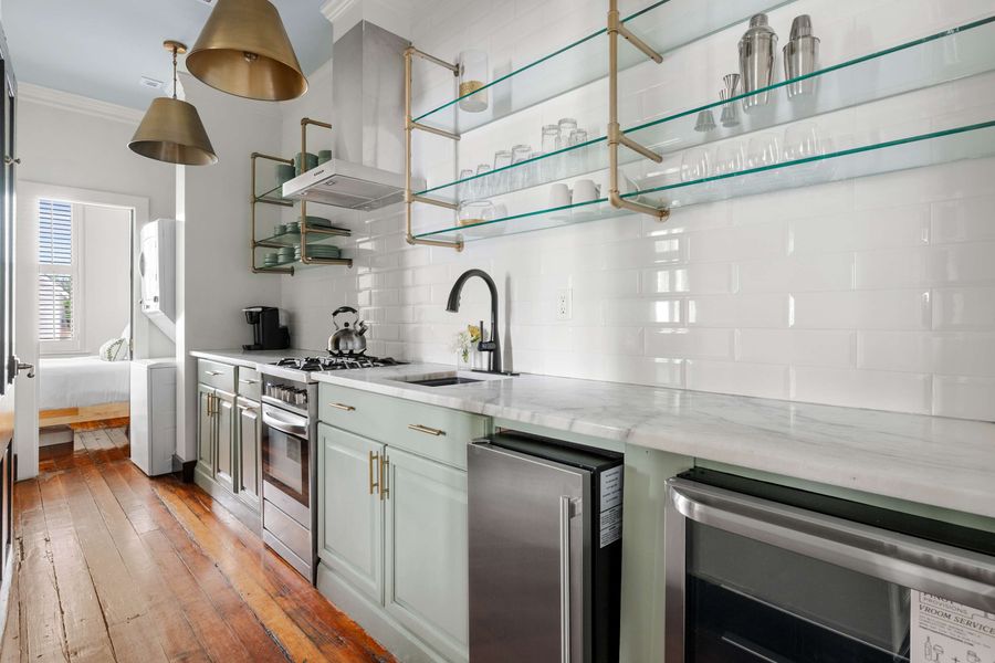 Second floor fully stocked kitchen 