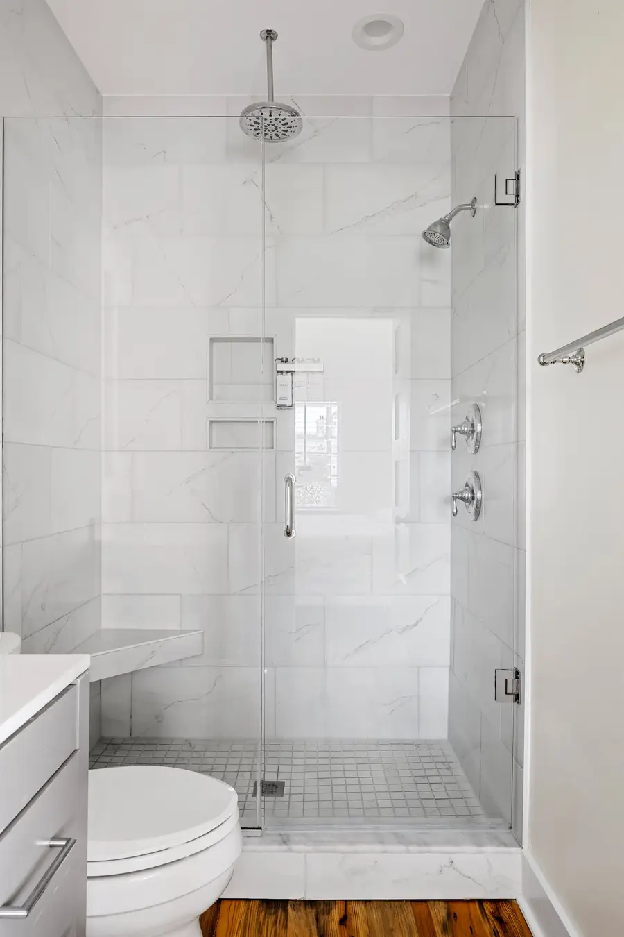 Bathroom #1: Walk-in Shower w/ rain shower head