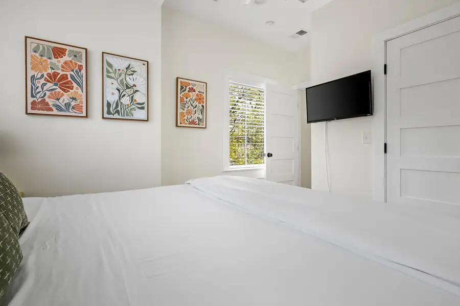 Bedroom #2: King Bed + TV + Ceiling Fan