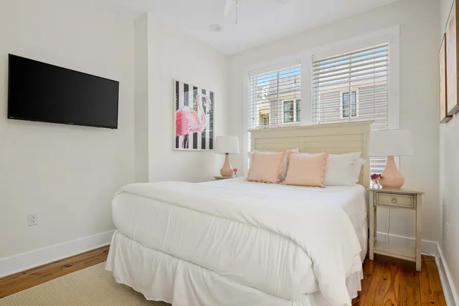 Bedroom #3: Queen Bed + TV + Ceiling Fan