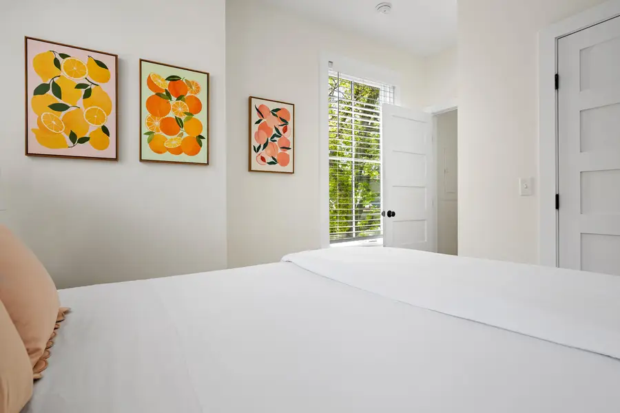Bedroom #3: Queen Bed + TV + Ceiling Fan