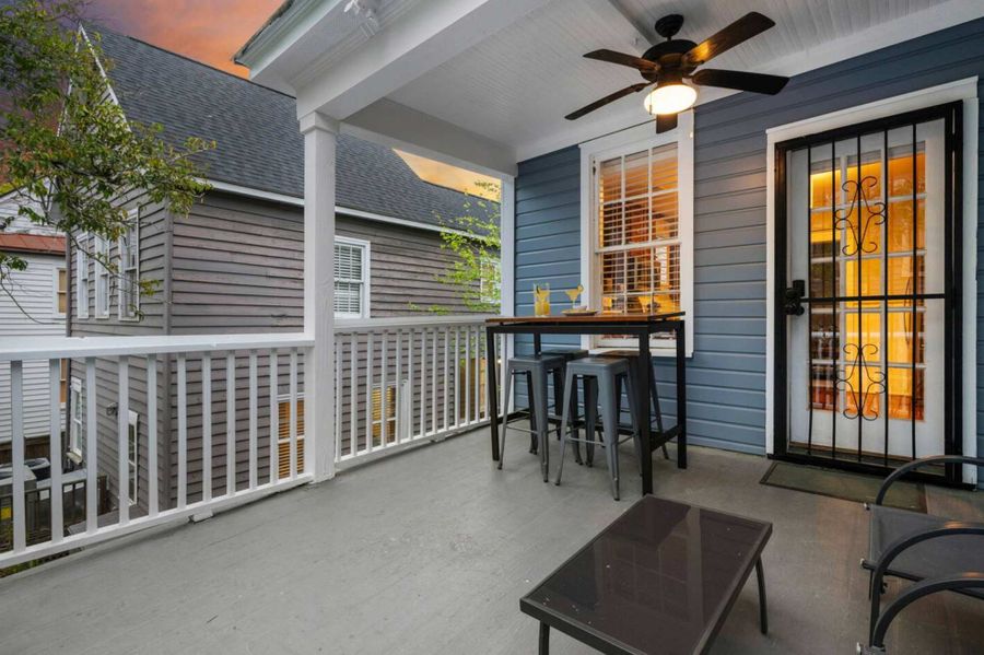 Balcony with seating for your group!