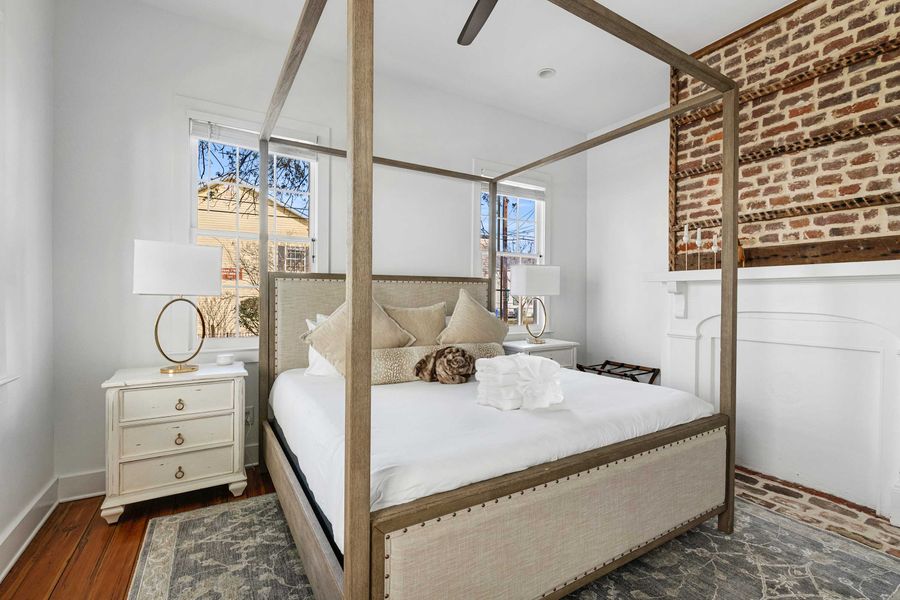 Bedroom 1: King Bed + TV