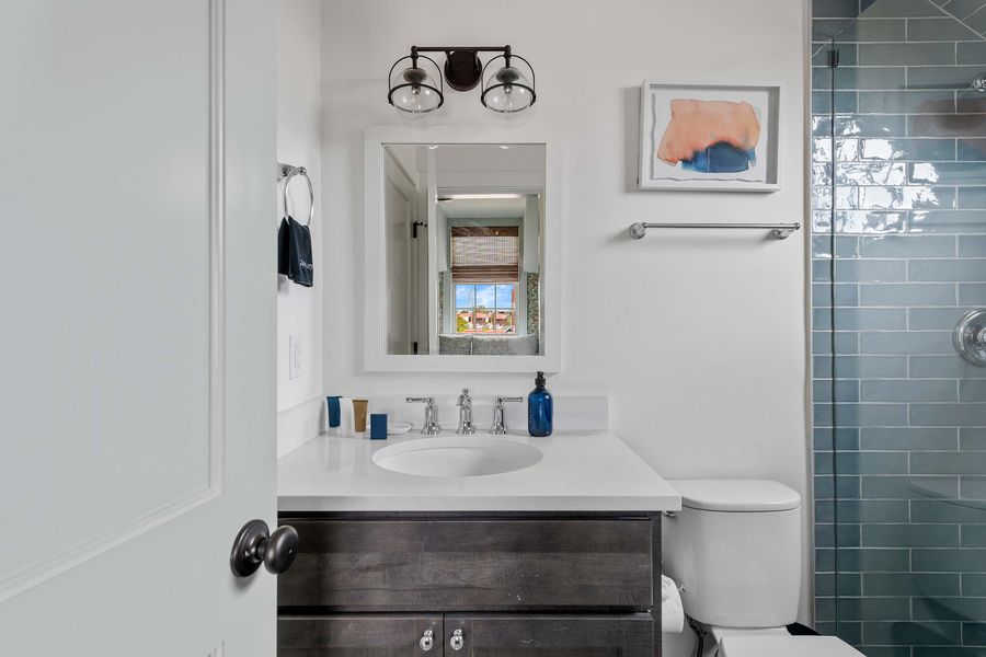 Bathroom 2: Full bathroom with walk-in shower