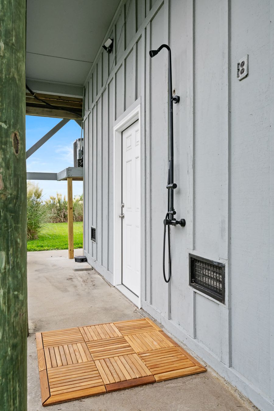 Outdoor Shower for after the beach! 