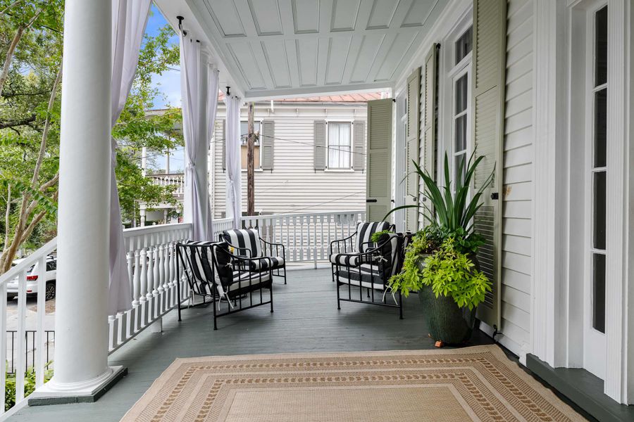Second floor porch with seating fro your group