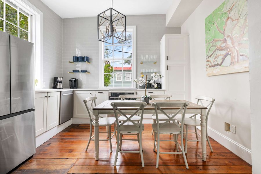 Dining seating off the kitchen