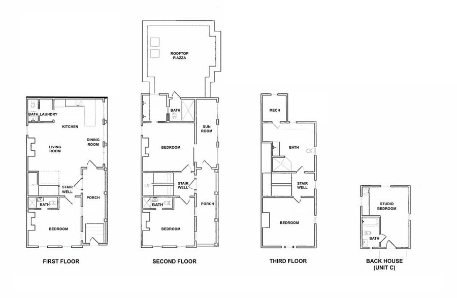 Floor plan of the rental