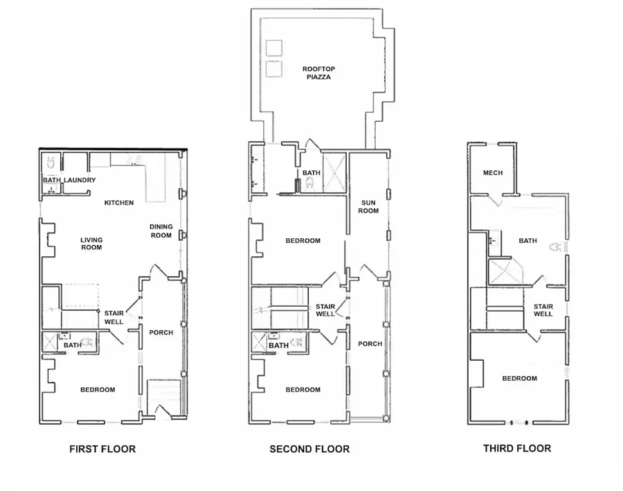 Floor plan of the rental