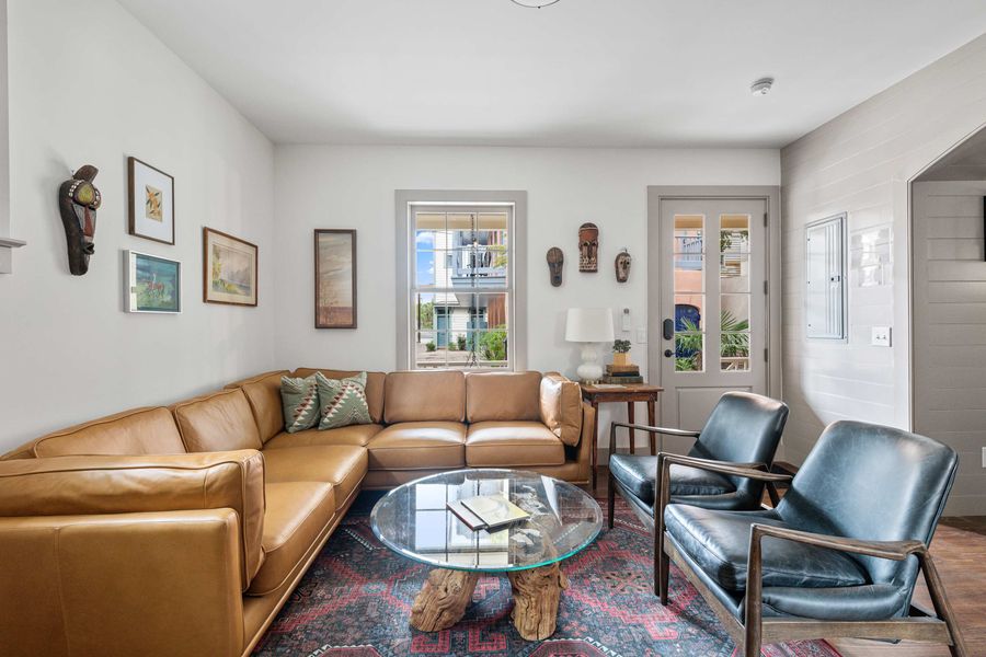 Spacious living room with seating for your group