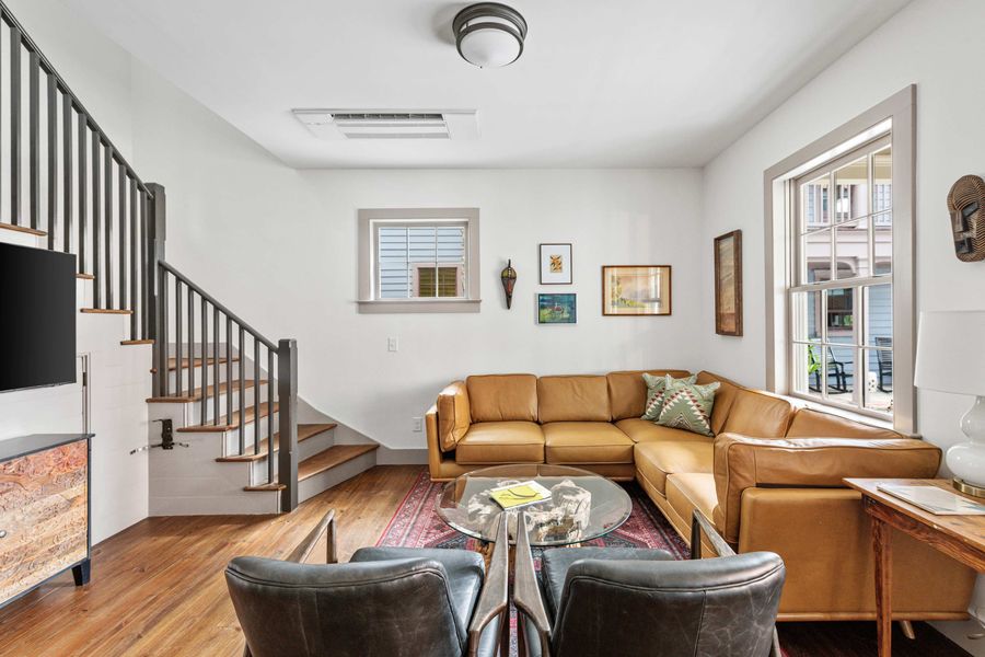 Spacious living room with seating for your group