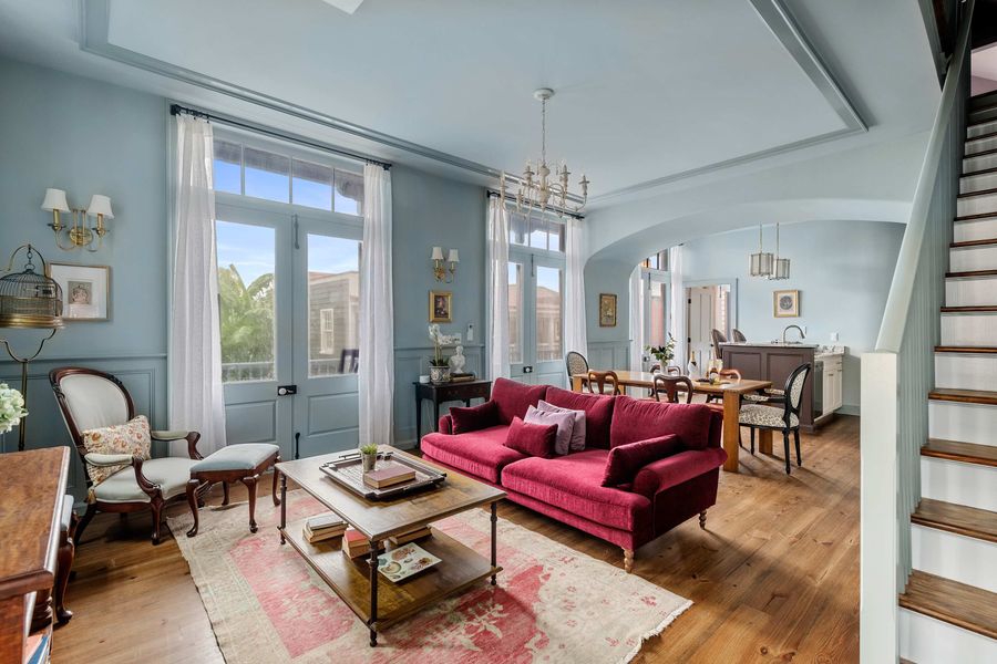 Spacious living room with seating for your group