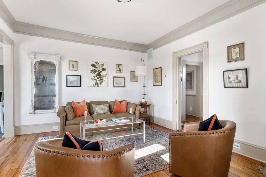 Spacious living room with seating for your group