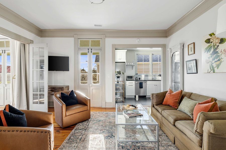 Spacious living room with seating for your group