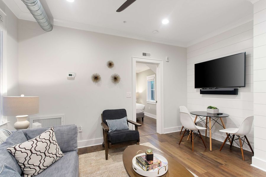 Comfy living room + TV
