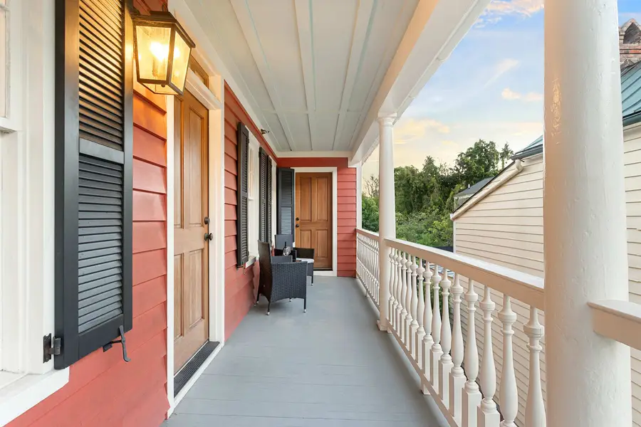 Enjoy morning coffee or evening drinks on the private balcony for two.