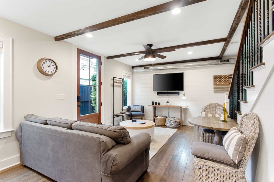 Comfy living room + TV