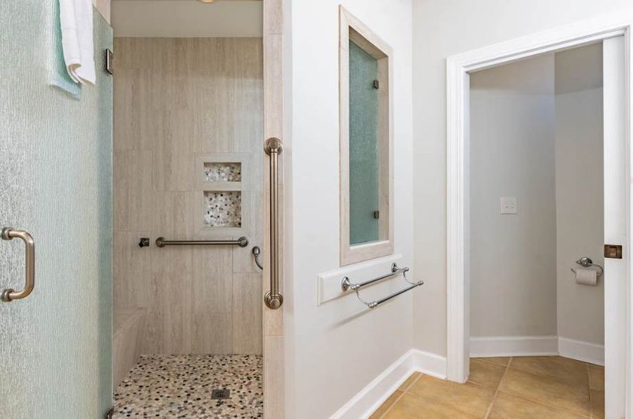 Bathroom 1: Walk-in shower