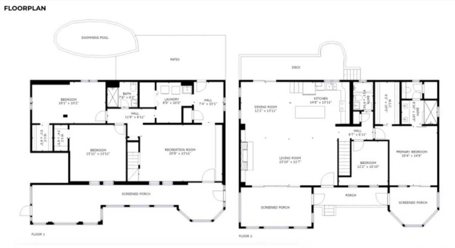 Floor plan of the house