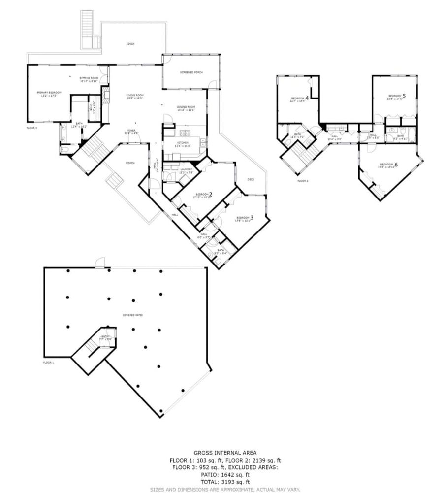 Floor plan of the rental