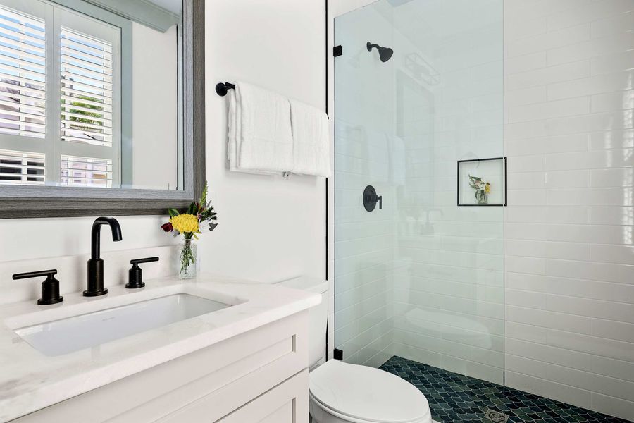 Bathroom 2: Walk-in shower