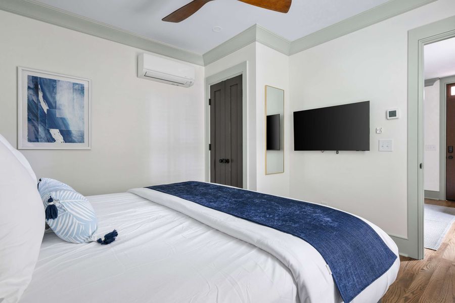 Bedroom 2: King Bed + TV