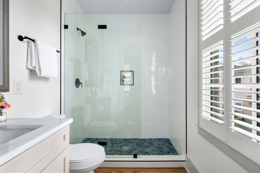 Bathroom 2: Walk-in shower