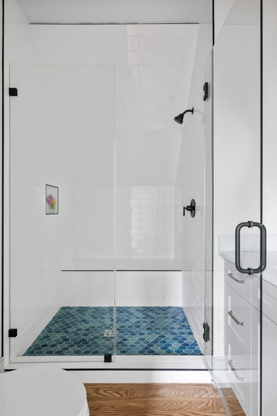 Bathroom 1: Walk-in shower