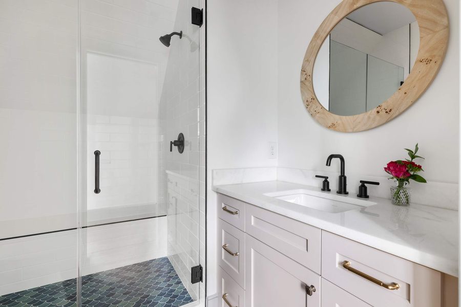 Bathroom 1: Walk-in shower