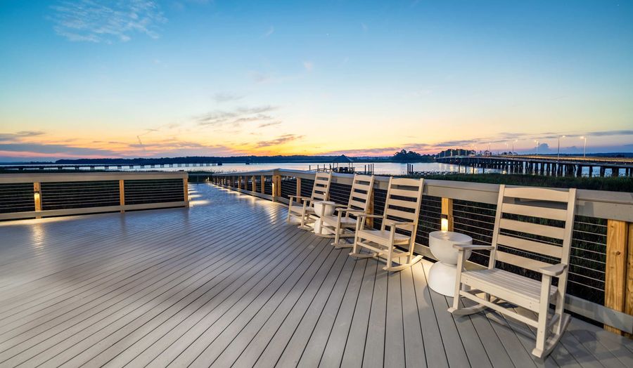 Sunset views are perfect over Winyah Bay 