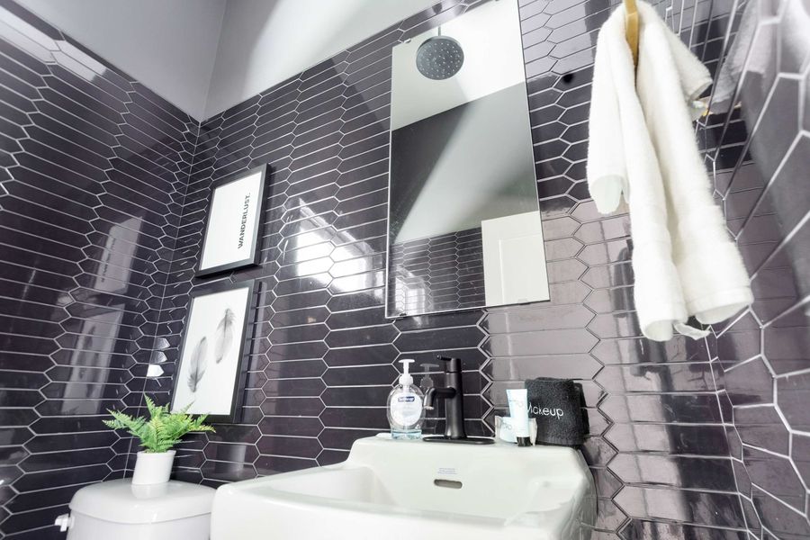 European style bathroom and shower! Amenities provided :)
