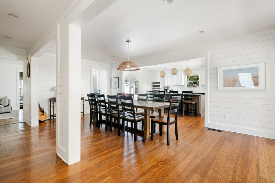 Dining area just off the kitchen 