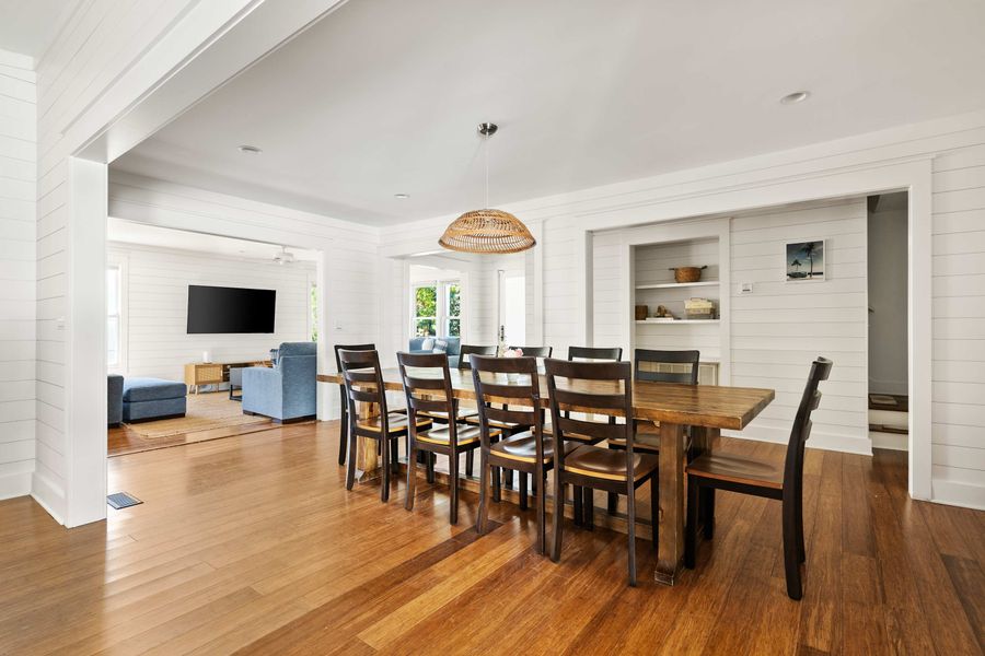 Dining area just off the kitchen 