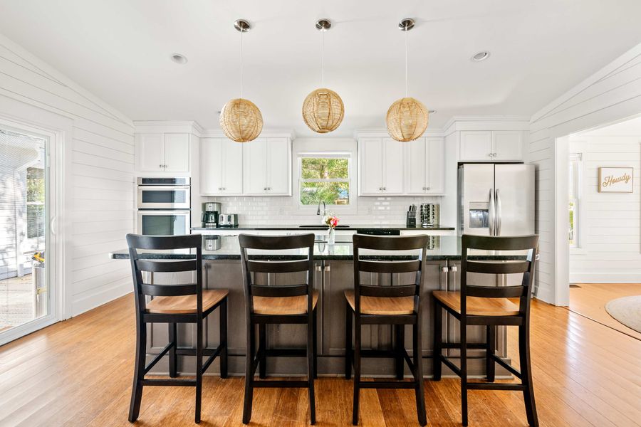Kitchen island with seating