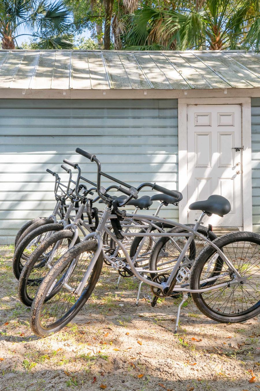 There are 5 beach cruisers on property for your use