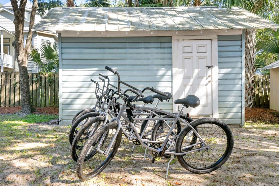There are 5 beach cruisers on property for your use
