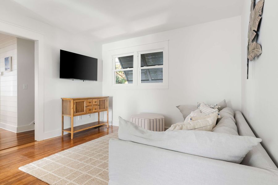 Second living room area with a smart TV