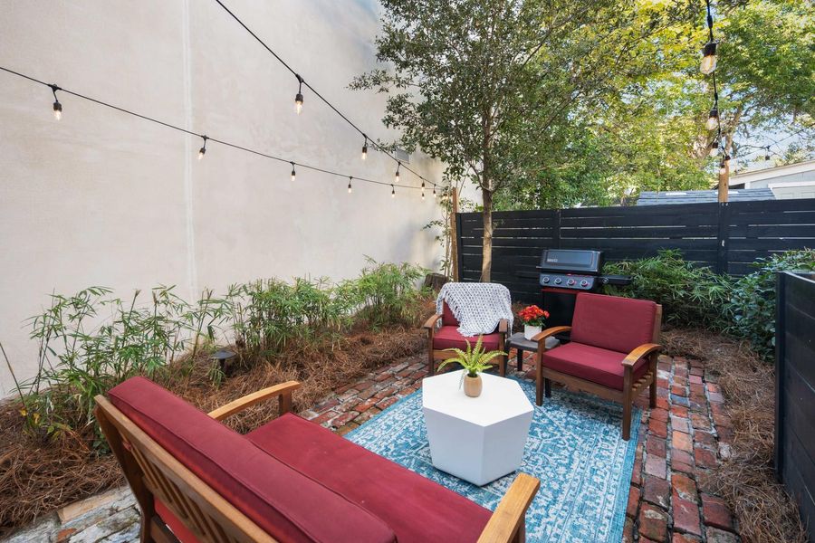 Plenty of room to relax on the shared outdoor space