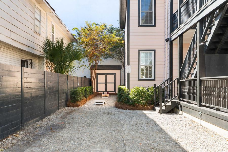 Driveway of the home