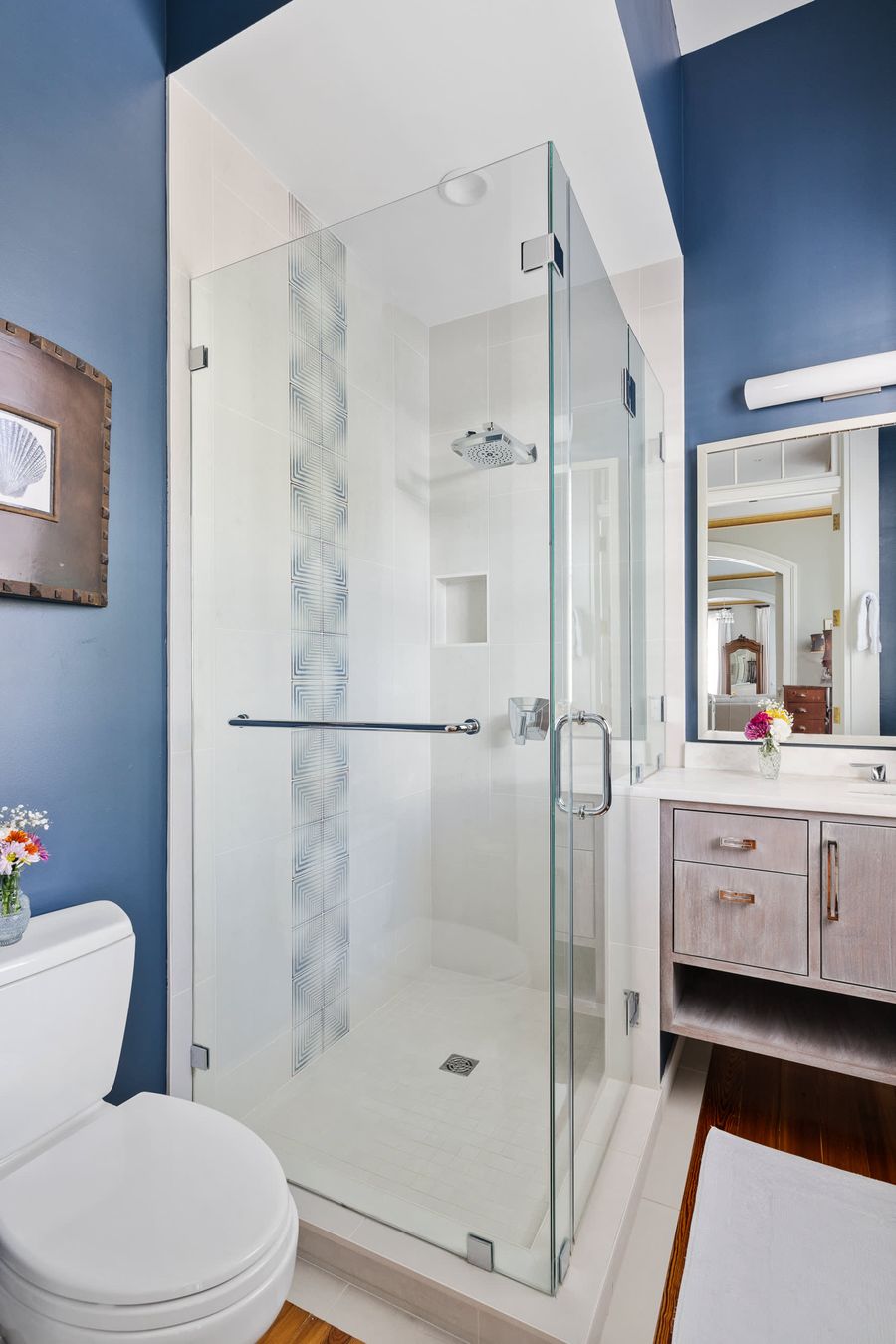 Bathroom 1: Walk-in Shower 