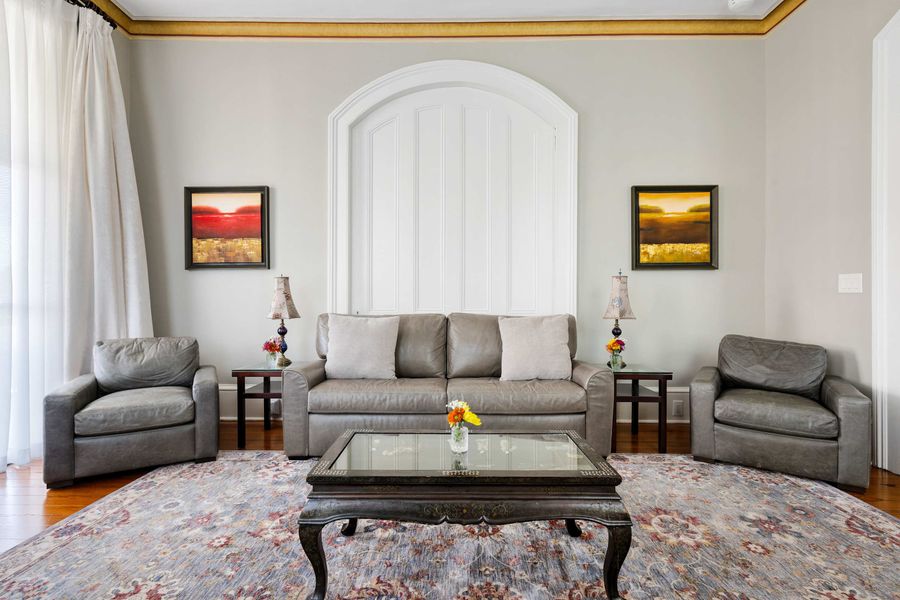 Living Room 2: Pullout Sofa Bed + TV (This room can be closed off for complete privacy) 