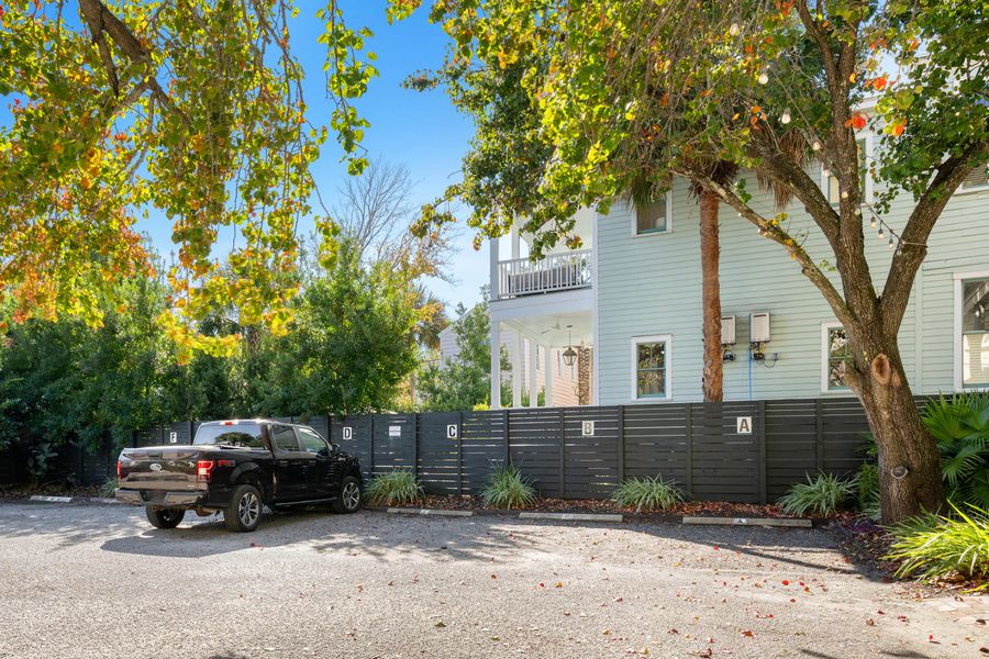 Off-street parking directly behind the rental 