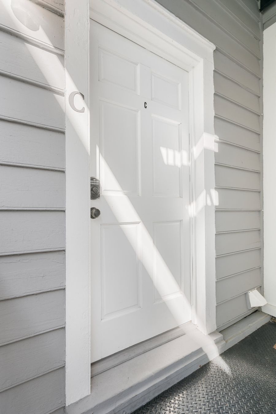 Private entrance to the unit