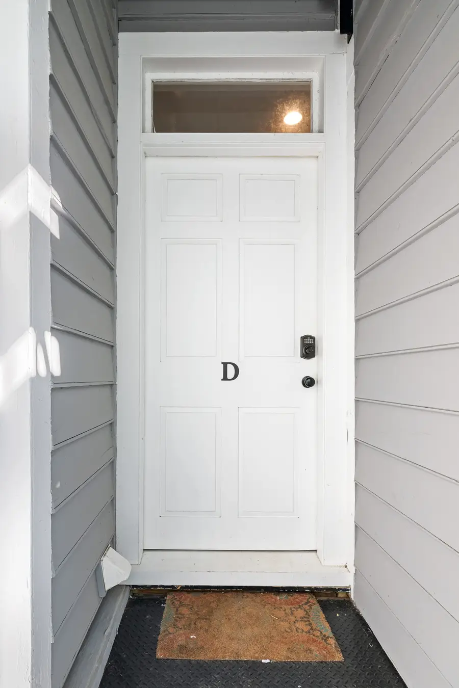 Private entrance to the unit