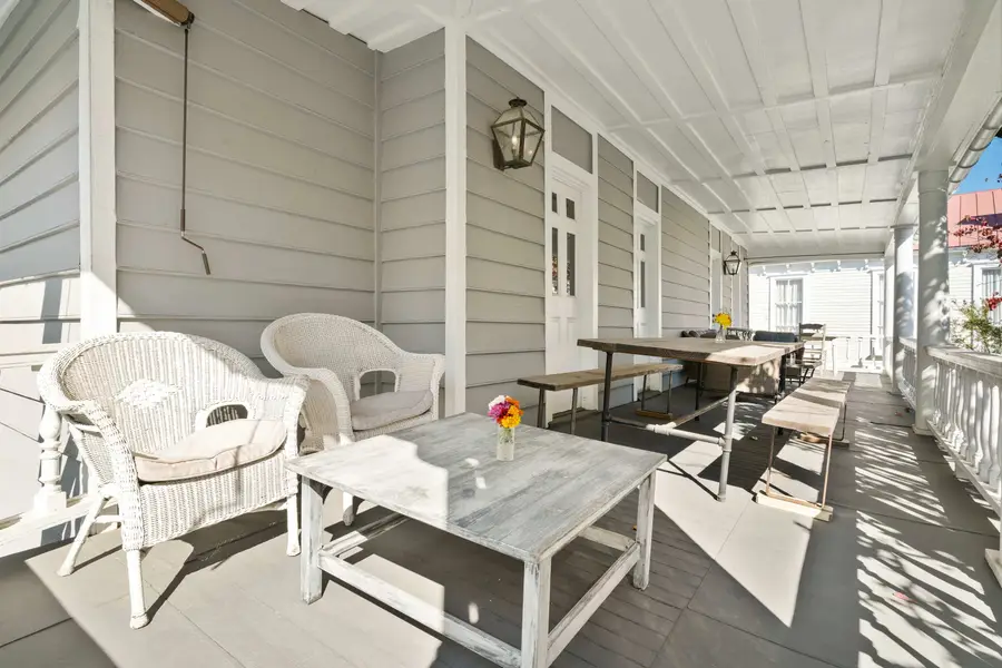 Massive private porch with plenty of seating 