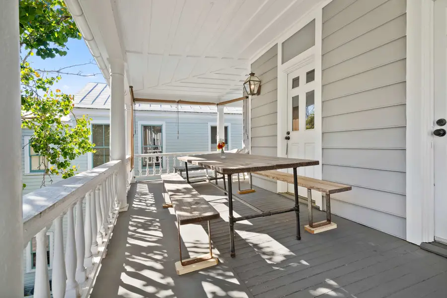 Massive private porch with plenty of seating 