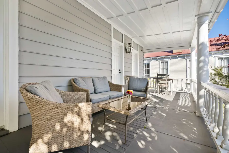 Massive private porch with plenty of seating 
