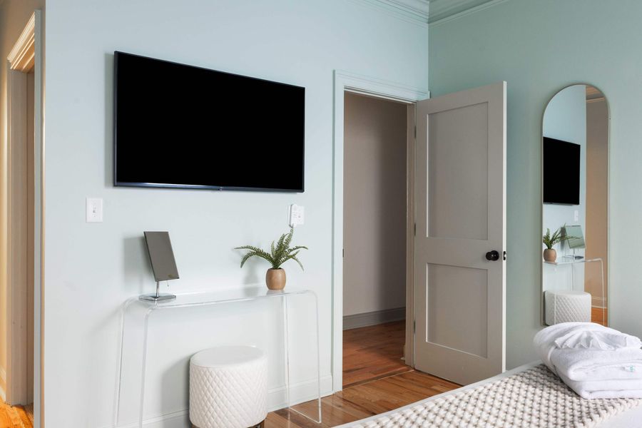 Bedroom #2: King Bed with LG 50 inch 4K Smart TV