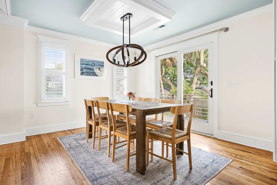 Dining area off the kitchen 